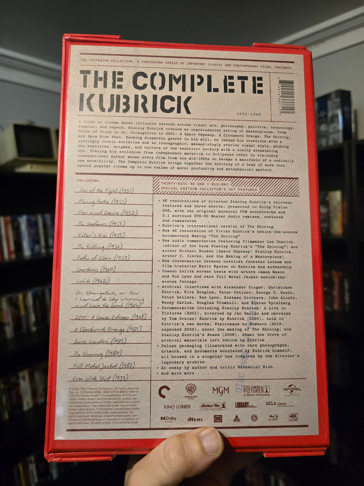 THE COMPLETE KUBRICK (CRITERION) (4K UHD+BLU-RAY)