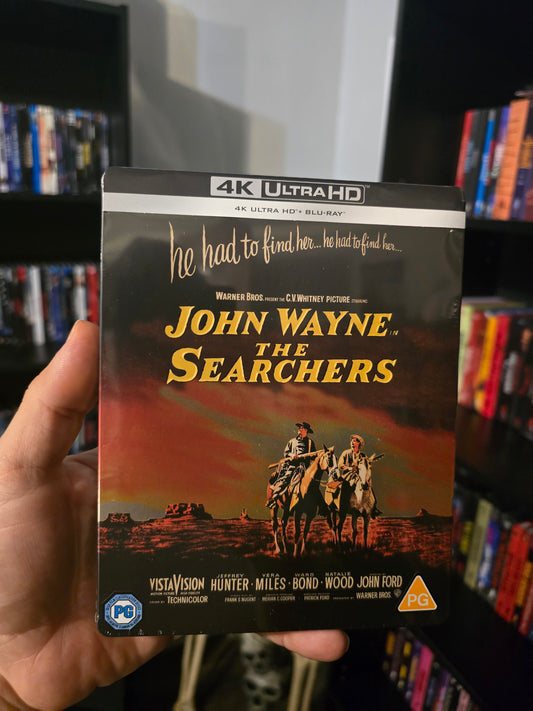 THE SEARCHERS [LIMITED EDITION STEELBOOK] (WARNER BROTHERS) (4K UHD+BLU-RAY REGION B)