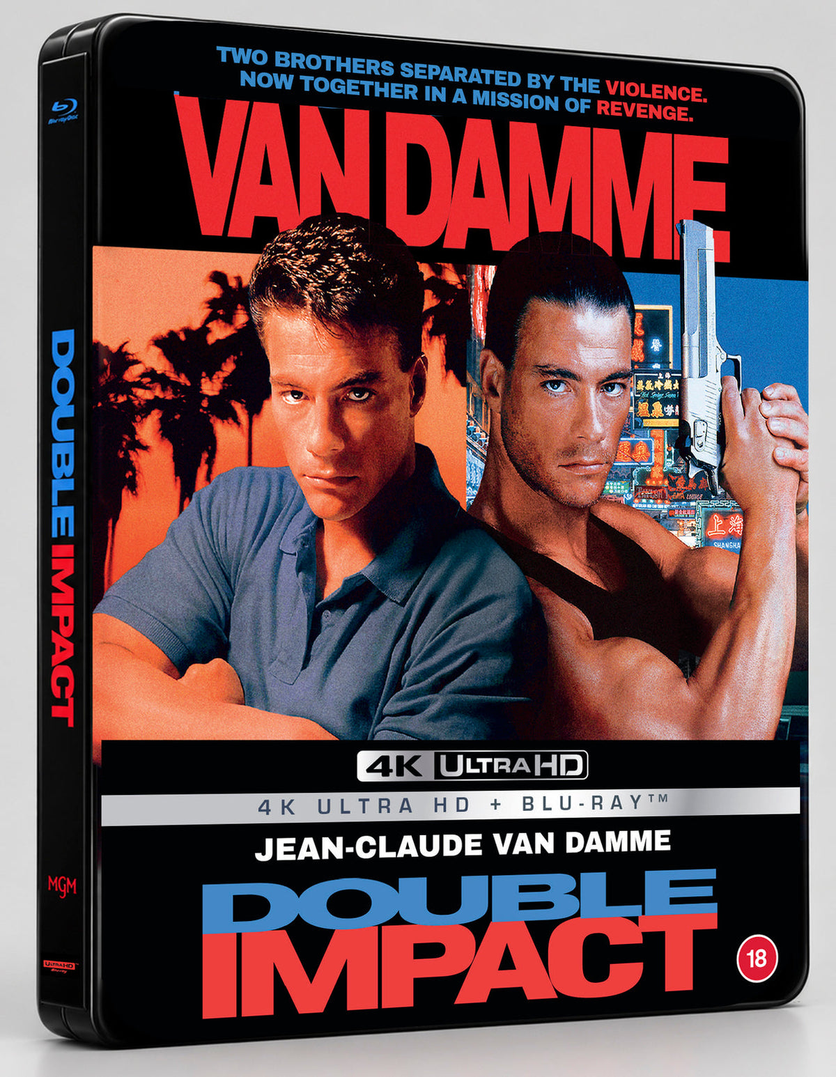Double Impact – 88 Films Limited Edition Steelbook 4K UHD + Blu-ray