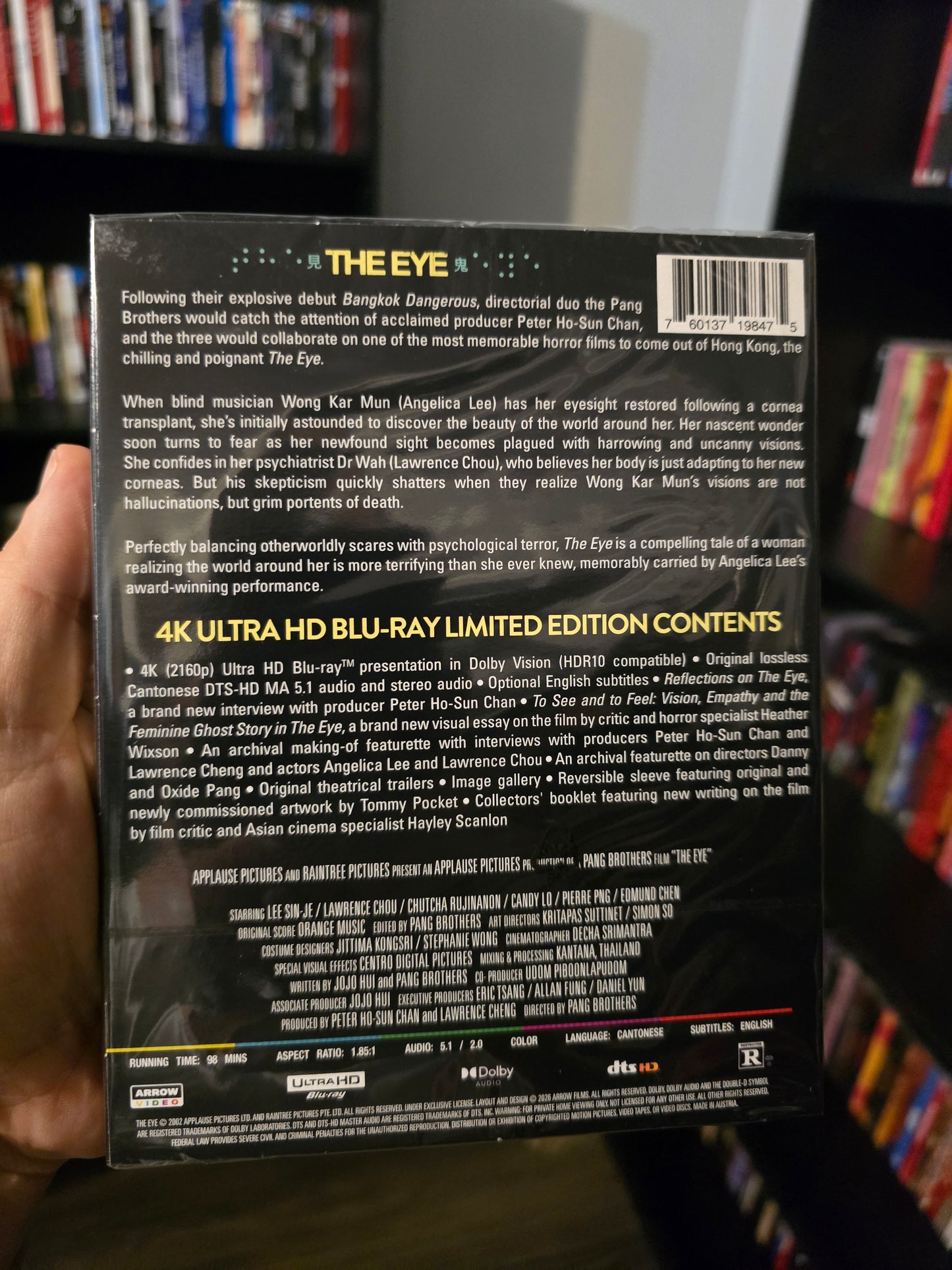 THE EYE [LIMITED EDITION] (ARROW VIDEO) (4K UHD w/SLIPCOVER)