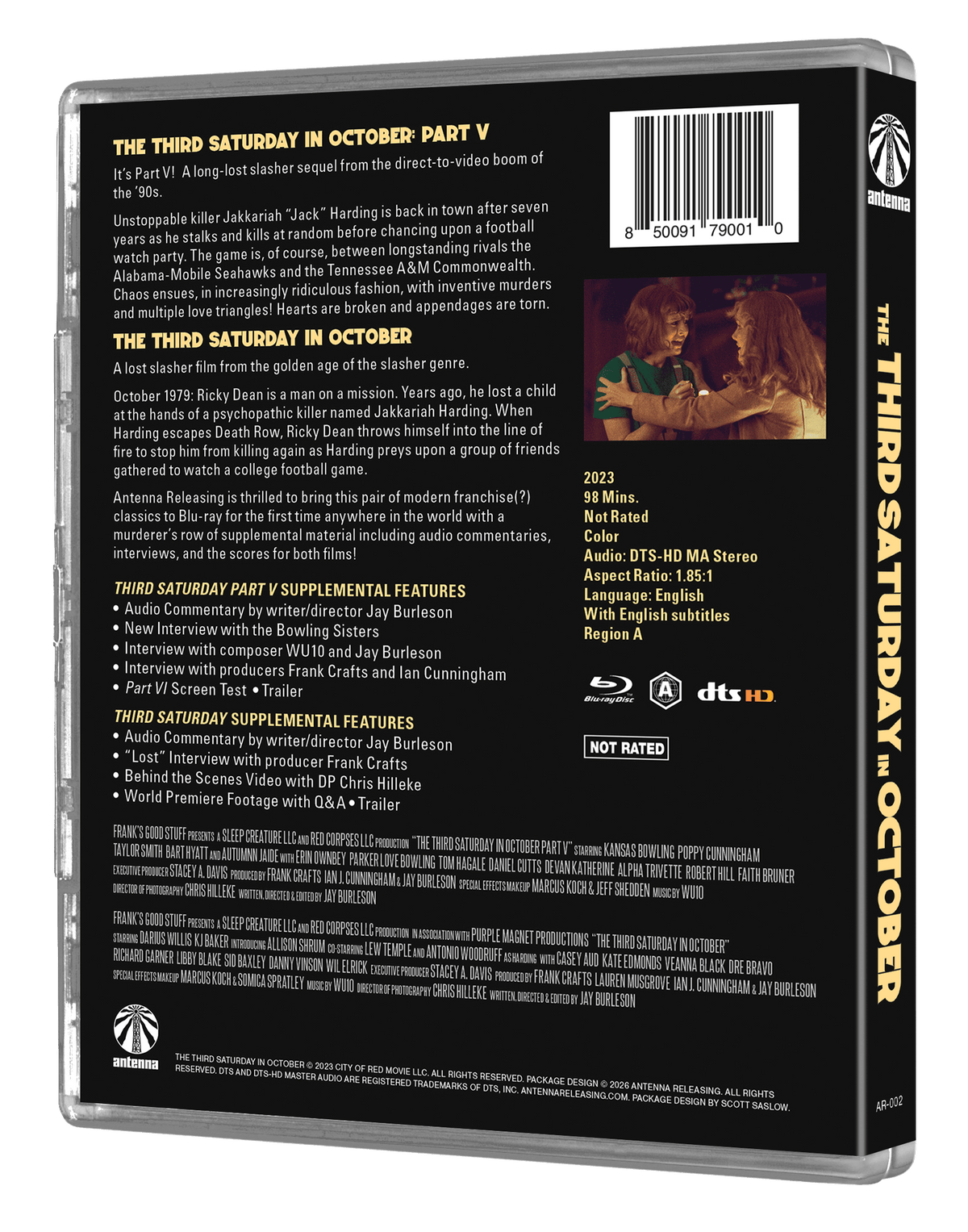 The Third Saturday in October Double Feature – Antenna Releasing Limited Edition Slipcover Blu-ray