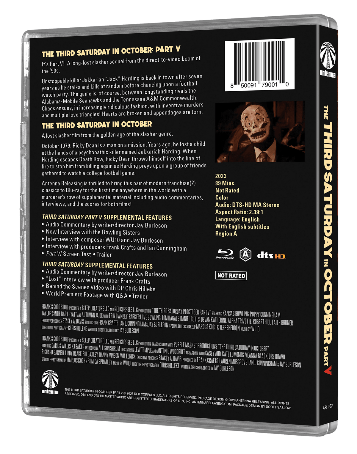 The Third Saturday in October Double Feature – Antenna Releasing Limited Edition Slipcover Blu-ray