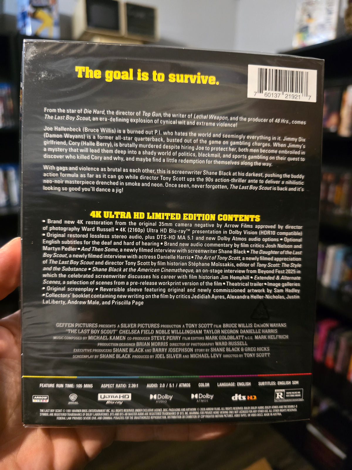 THE LAST BOY SCOUT [LIMITED EDITION] (ARROW VIDEO) (4K UHD)