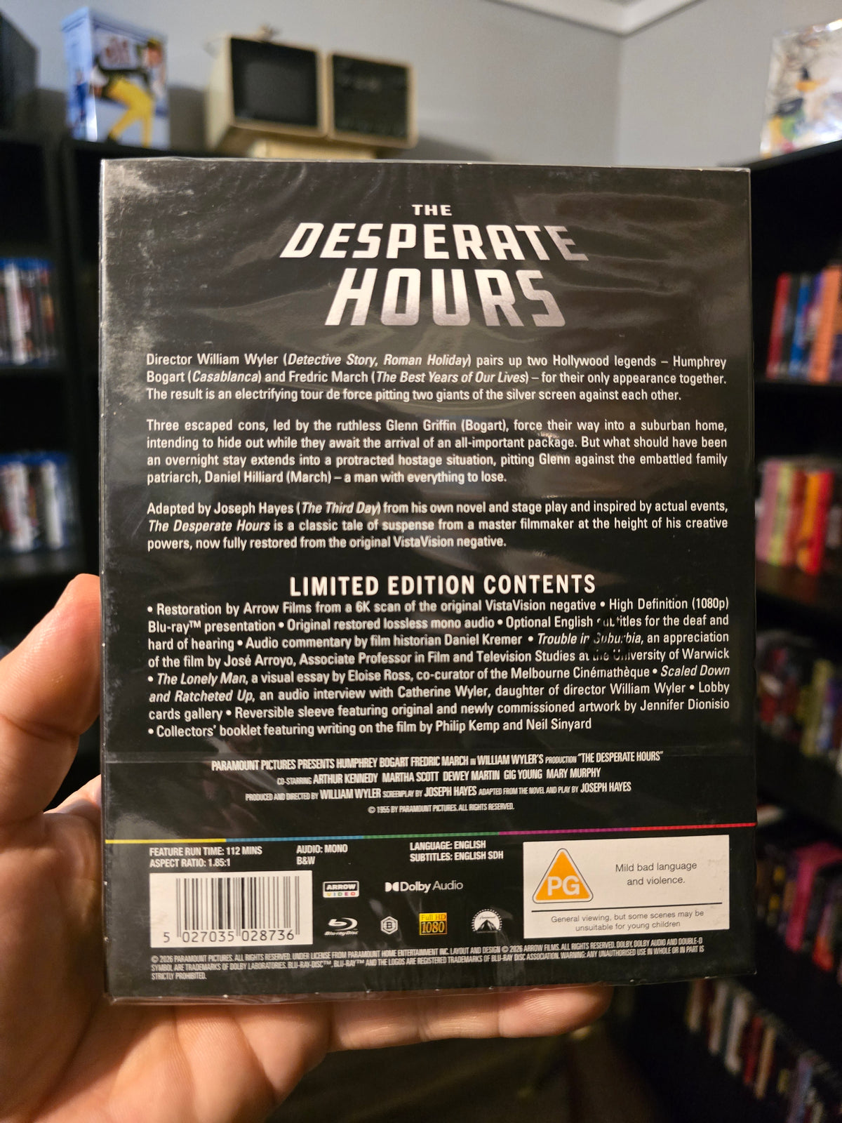 THE DESPERATE HOURS - ARROW LIMITED EDITION BLU-RAY