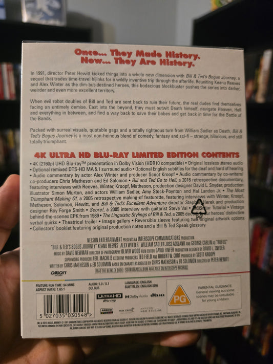 BILL AND TED'S BOGUS JOURNEY [LIMITED EDITION] (ARROW VIDEO) (4K UHD) (UK IMPORT)