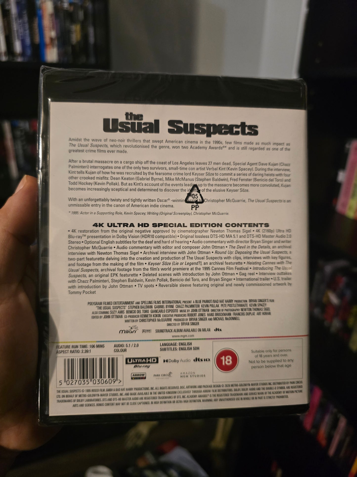 THE USUAL SUSPECTS (ARROW VIDEO) (4K UHD) (UK IMPORT)