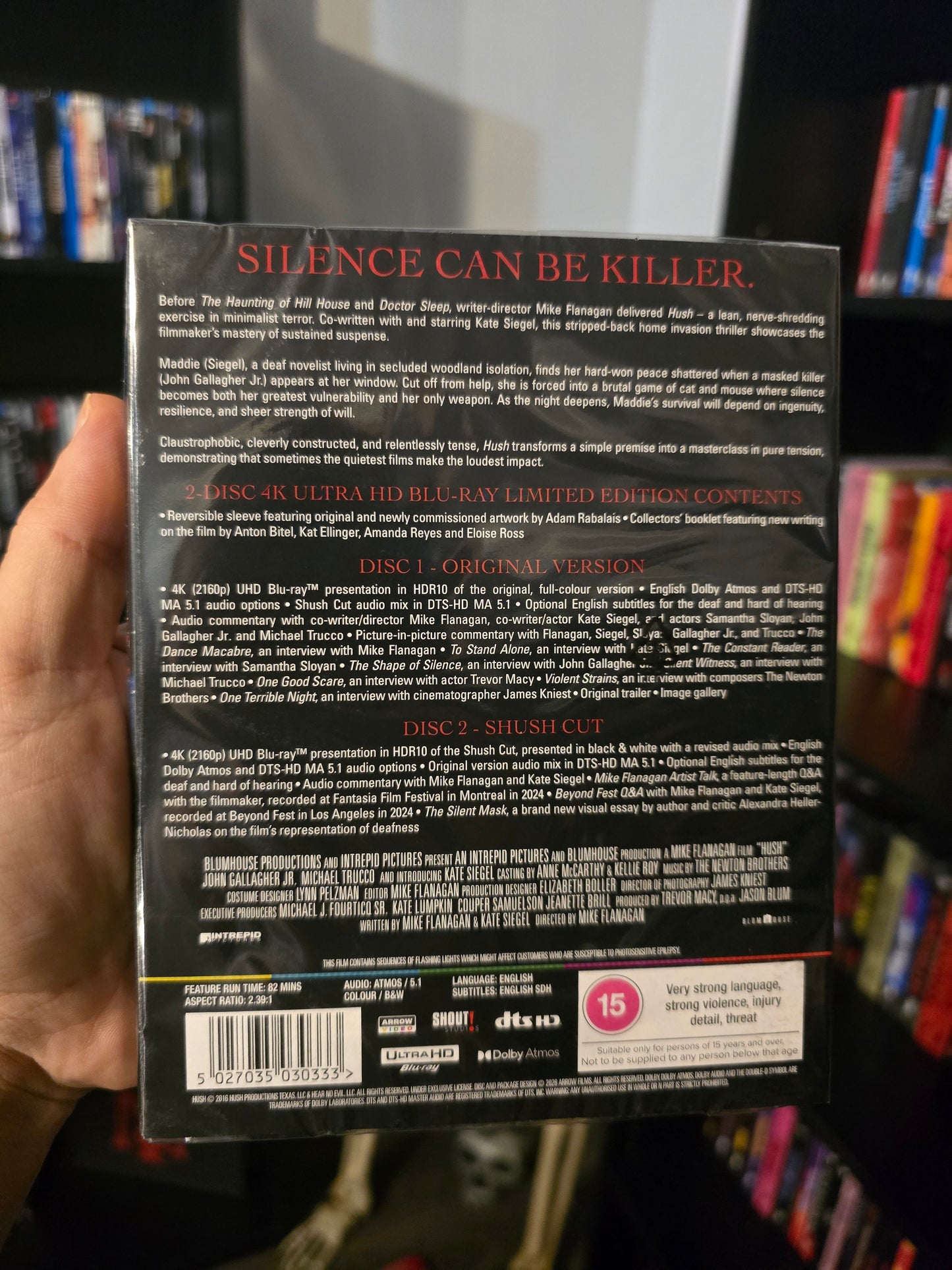 HUSH [LIMITED EDITION] (ARROW VIDEO) (4K UHD) (UK IMPORT)