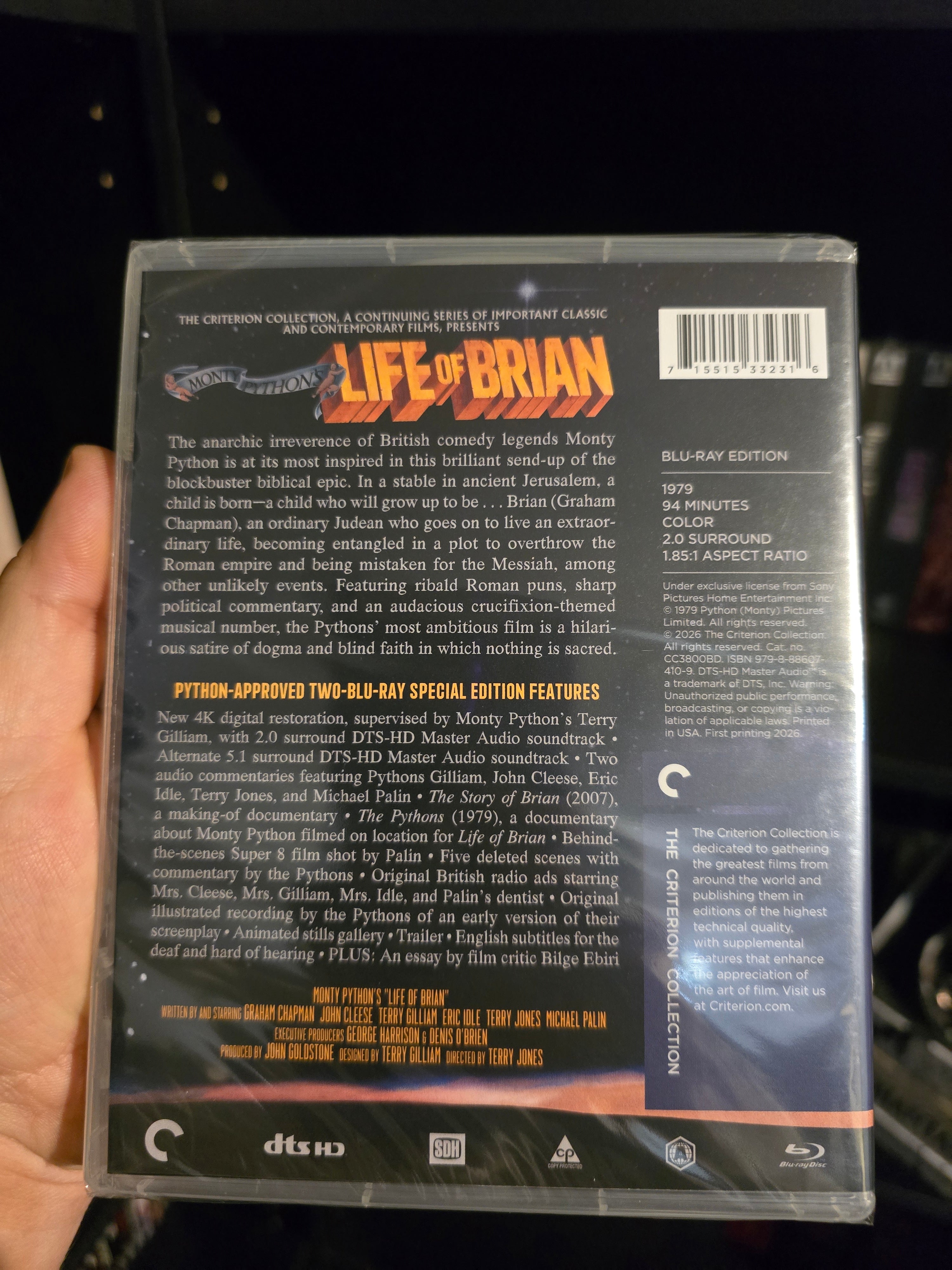 MONTY PYTHON'S LIFE OF BRIAN (CRITERION COLLECTION) (BLU-RAY)