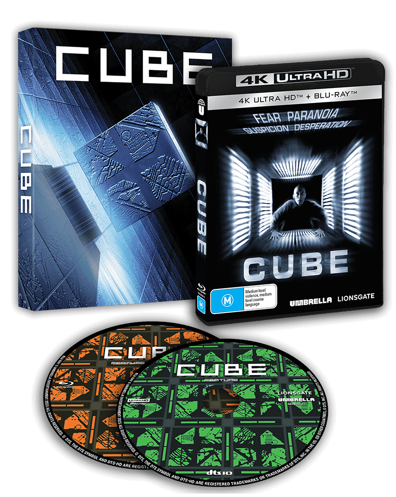 Cube (1997) – Umbrella Entertainment 4K UHD + Blu-ray
