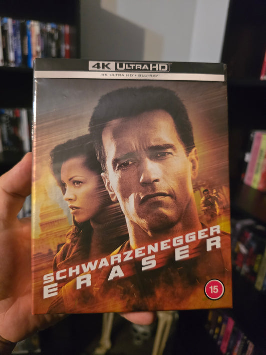 ERASER [LIMITED COLLECTOR'S EDTION STEELBOOK] (WARNER BROTHERS) (4K UHD+BLU-RAY REGION B) (UK IMPORT)