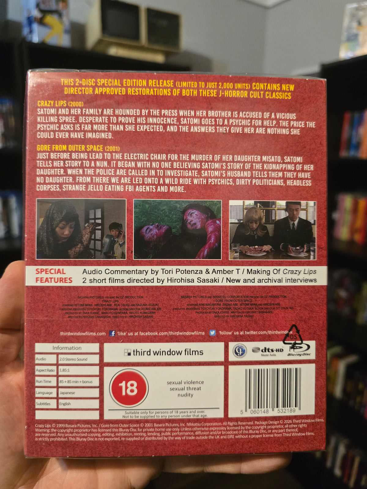 Crazy Lips / Gore From Outer Space – Third Window Films Limited Edition Blu-ray