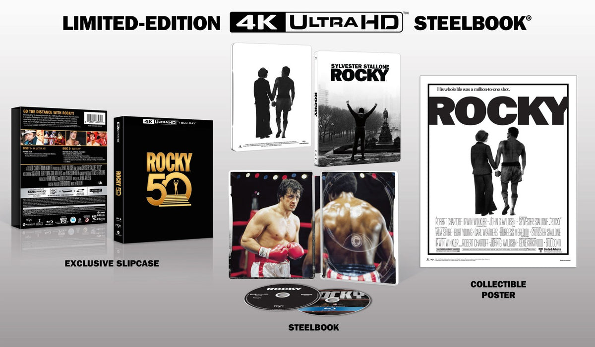 Rocky – 50th Anniversary Steelbook 4K UHD + Blu-ray