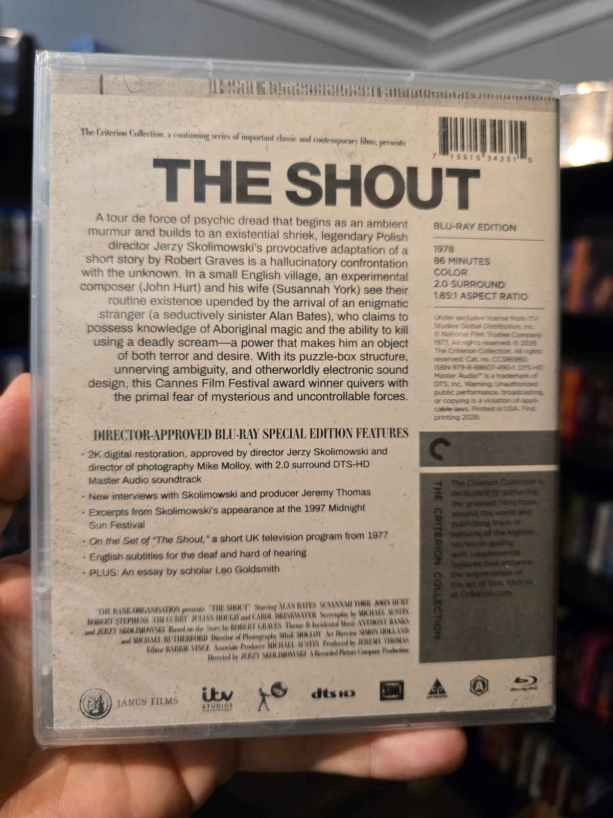 THE SHOUT [#1331] (CRITERION) (BLU-RAY)