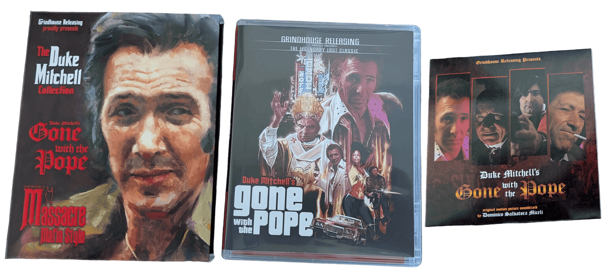 THE DUKE MITCHELL COLLECTION: MASSACRE MAFIA STYLE & GONE WITH THE POPE [DELUXE 3-DISC SET] (GRINDHOUSE RELEASING) (BLU-RAY+CD SOUNDTRACK)