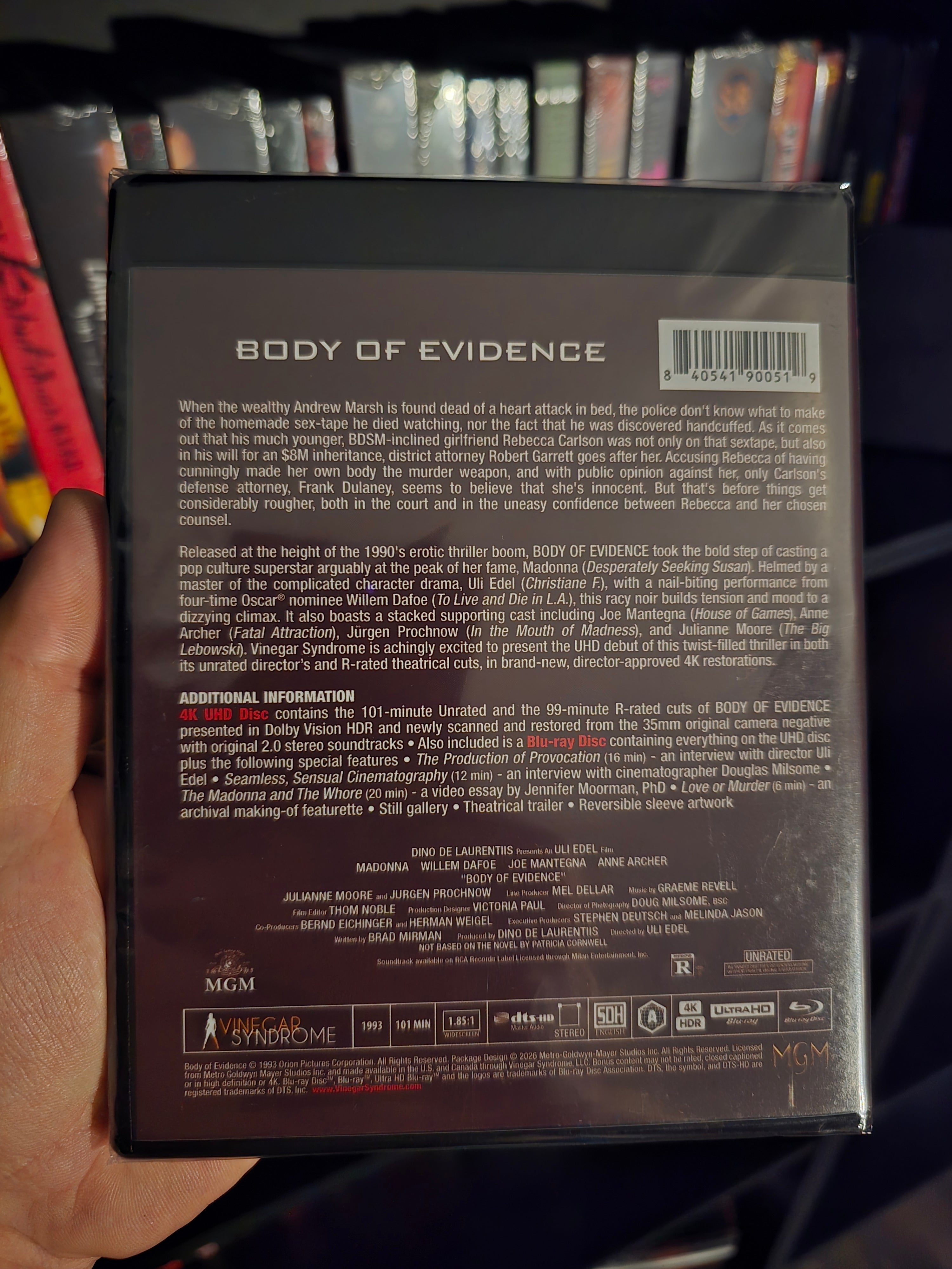 BODY OF EVIDENCE (VINEGAR SYNDROME) (4K UHD)