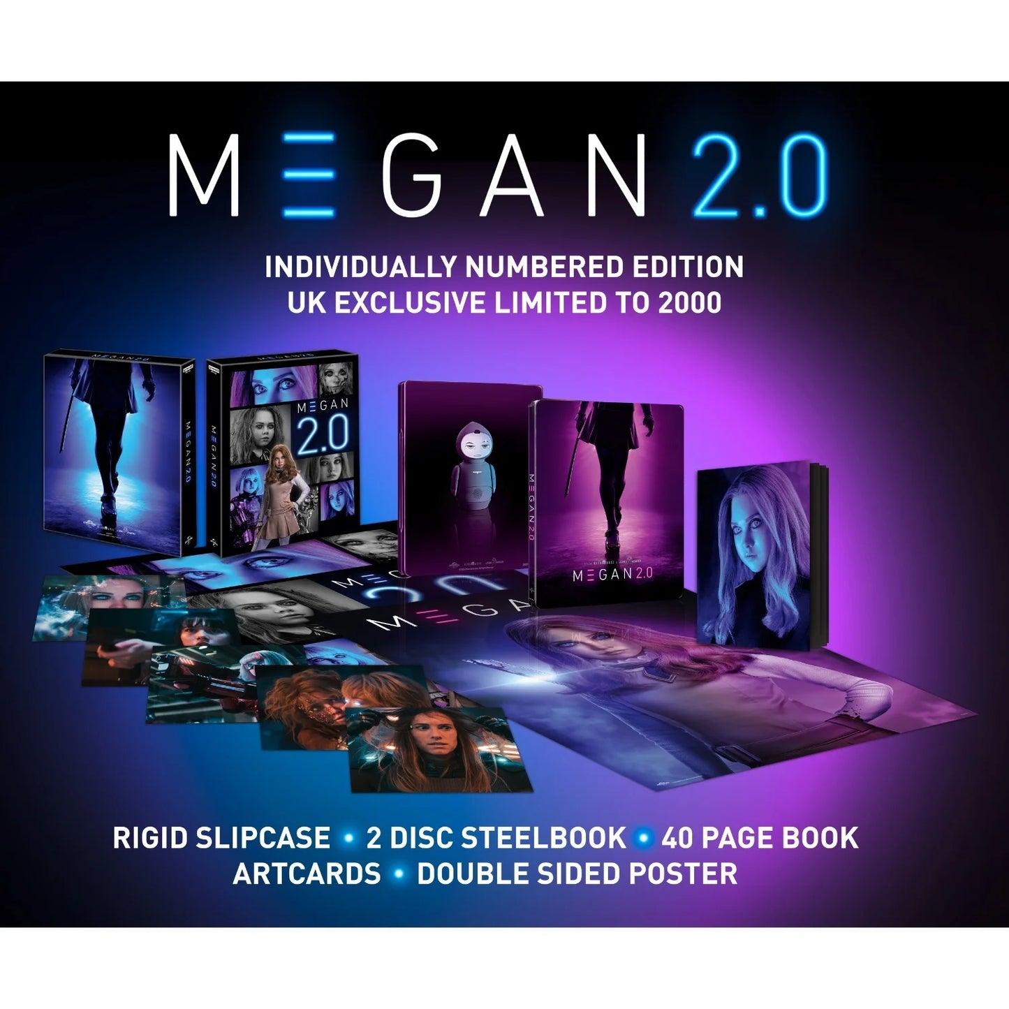 M3GAN 2.0 [LIMITED COLLECTOR'S EDITION STEELBOOK] (UNIVERSAL PICTURES) (4K UHD+BLU-RAY REGION B) (UK IMPORT)