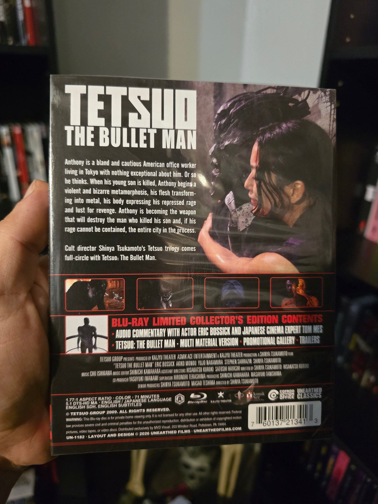 TETSUO: THE BULLET MAN (UNEARTHED FILMS) (BLU-RAY w/SLIPCOVER)
