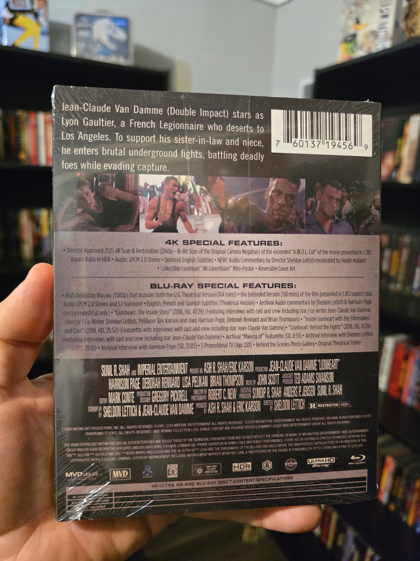 LIONHEART: EXTENDED CUT [2-DISC SPECIAL EDITION] (MVD) (4K UHD/BLU-RAY wSLIPCOVER)