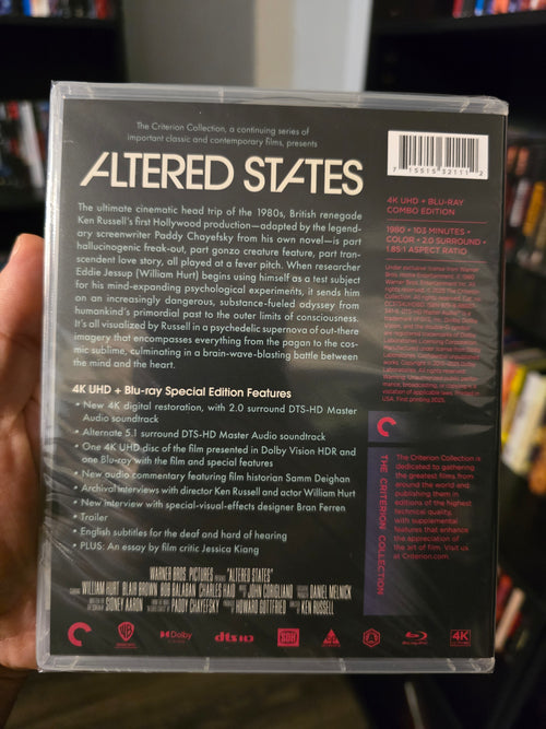 ALTERED STATES (CRITERION) (4K UHD+BLU-RAY)