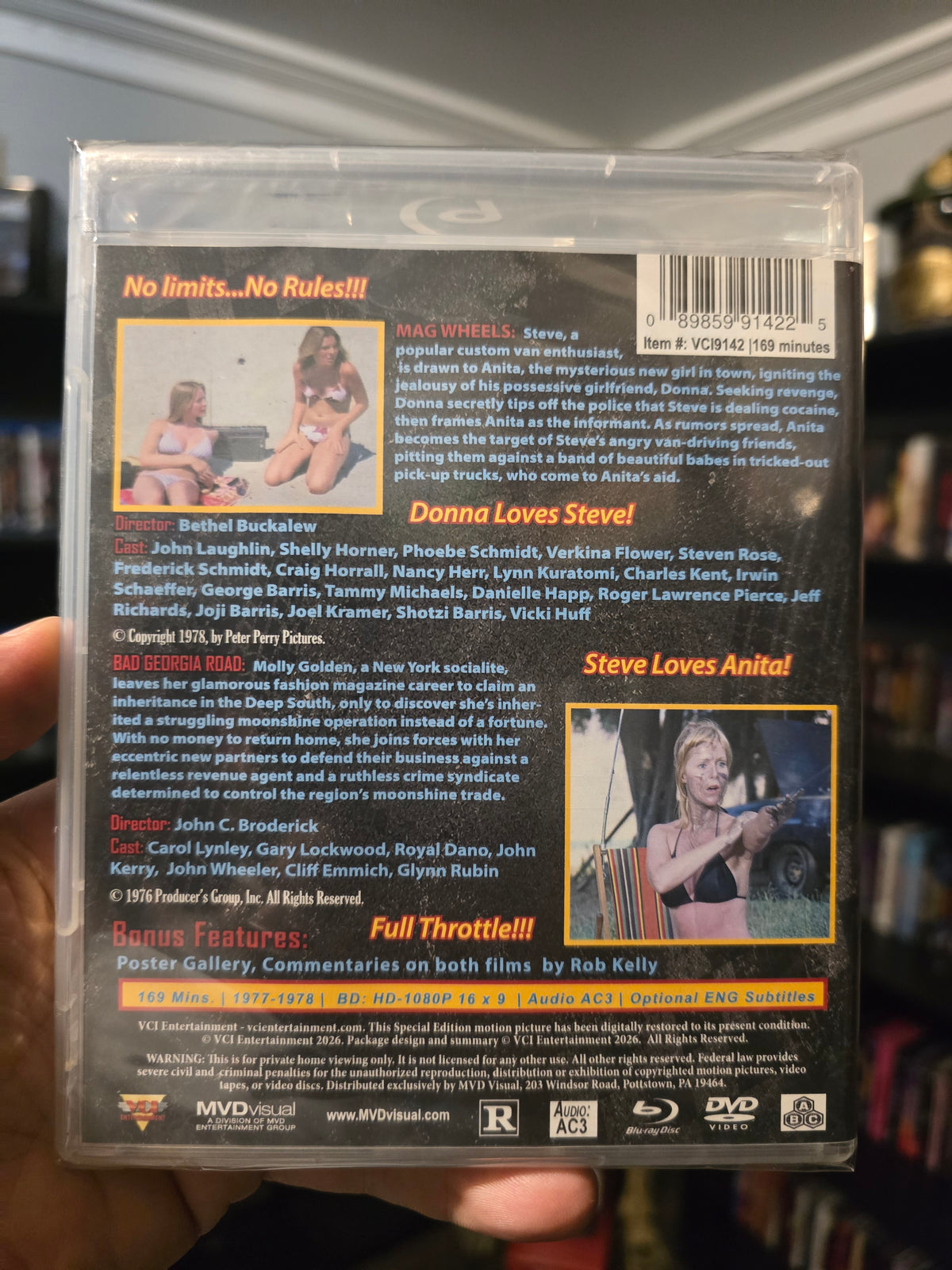 HOT RODS AND HOT CHICKS DOUBLE FEATURE (VCI) (BLU-RAY+DVD)