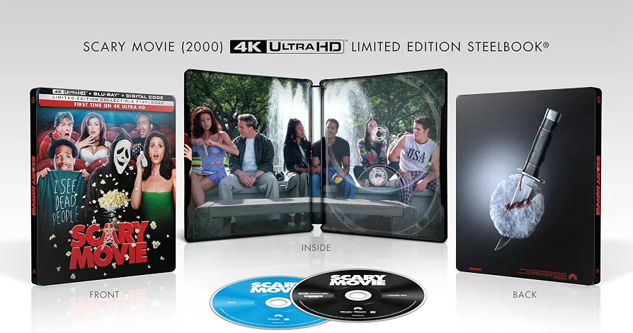 SCARY MOVIE (2000) [LIMITED EDITION STEELBOOK] (PARAMOUNT) (4K UHD+BLU-RAY)