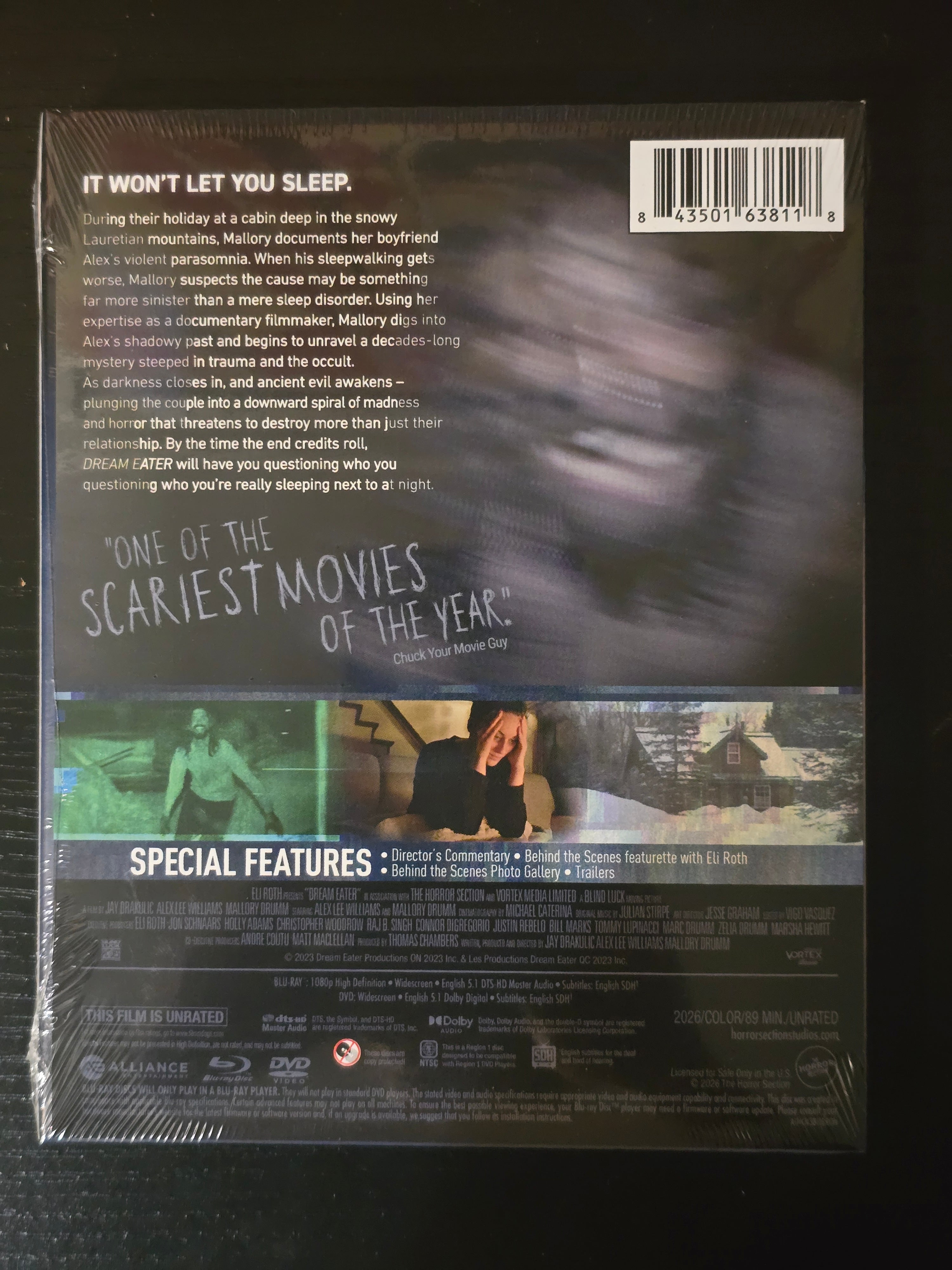 ELI ROTH PRESENTS: DREAM EATER [COLLECTOR'S EDITION] (MILL CREEK) (BLU-RAY w/SLIPCOVER)